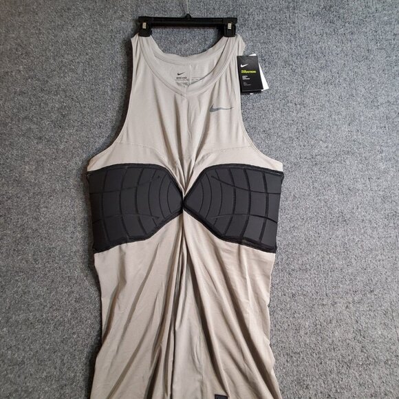 Nike Dri Fit Pro Hyperstrong Gray Padded Compression Basketball Men's 3XLT NWT - Picture 2 of 12